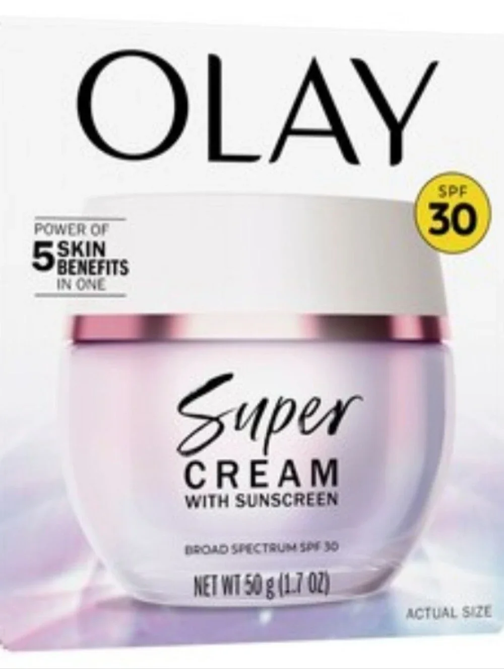 NWT Olay Super Cream Facial Moisturizer with SPF 30, 1.7 oz